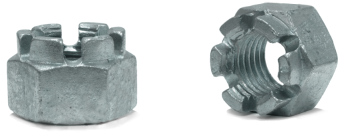 Стальные корончатые гайки