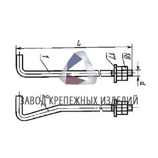 Болт фундаментный ГОСТ 24379.1-80 - фото - 2