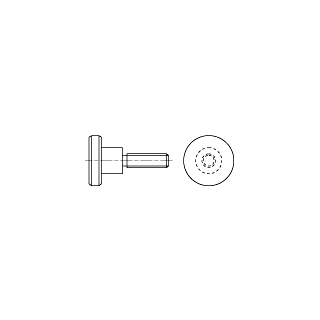 Винт с накатанной головкой, класс точности В ГОСТ 10344-80 - фото - 2