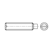 Винт установочный с шестигранной головкой и цилиндрическим концом, класс точности А,В ГОСТ 1481-84 - фото - 2