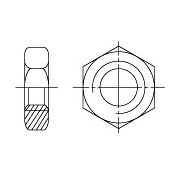 Гайка шестигранная низкая с уменьшенным размером "под ключ", повышенной точности ГОСТ 10610-72 - фото - 2
