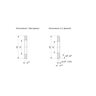 Шайбы плоские, класс точности А и С ГОСТ 11371-78 - фото - 1